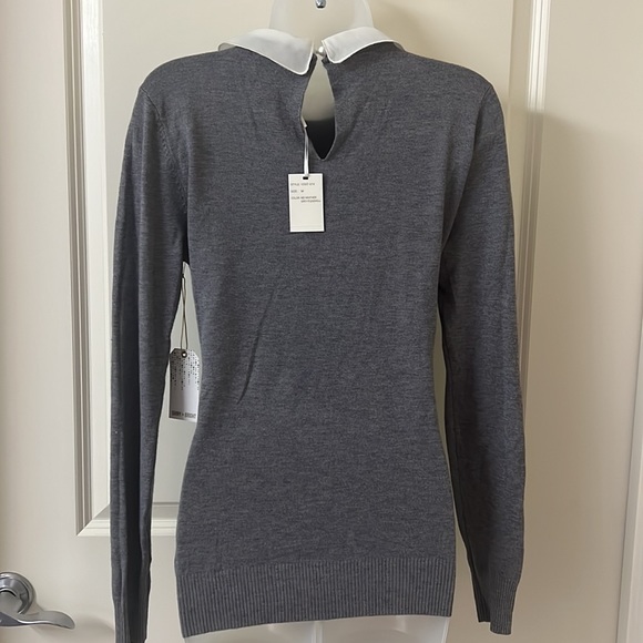 Vila Milano Crystal Lace Collar With Pearl Button Closure - Picture 9 of 13